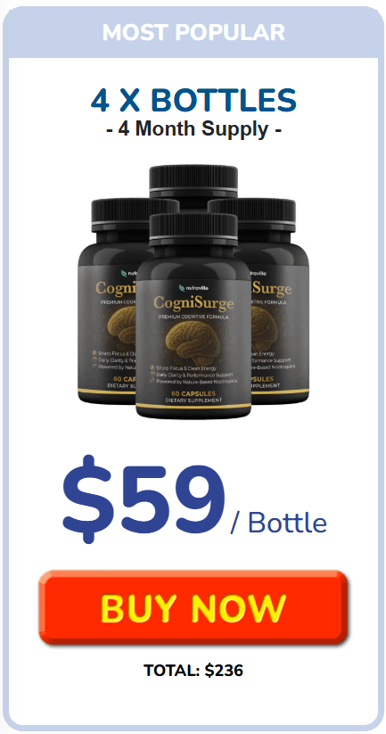 CogniSurge order 4 bottle