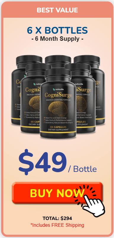 CogniSurge order 6 bottle